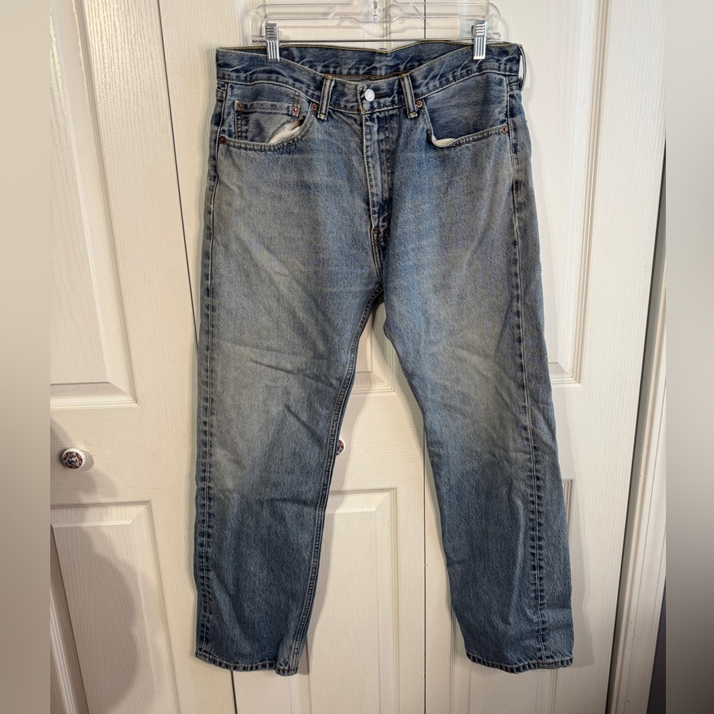 Levi's Red Tab 505 Straight Leg Blue Jeans Men's Size 36 X 32